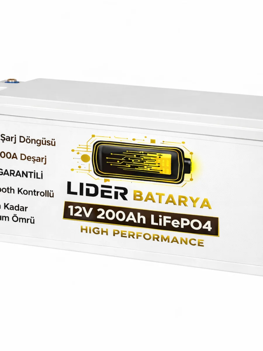 12 Volt 200 Amper Lifepo4 Akü